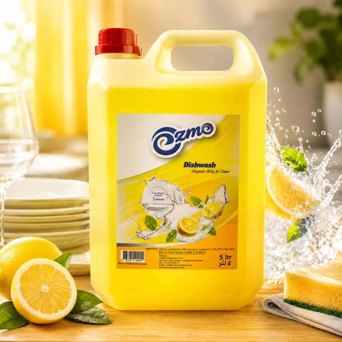 Ozmo Lemon Dishwashing Liquid 5L