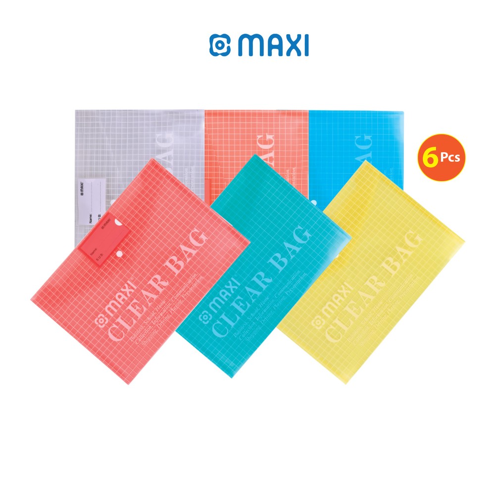 Maxi Clear Bag Set 6 Piece