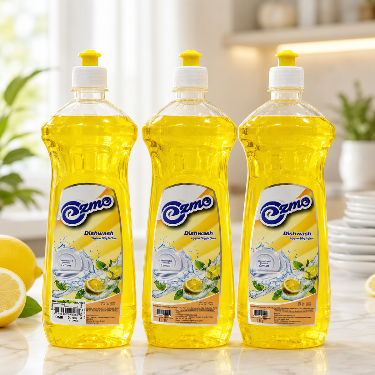 Ozmo Dishwash Liquid 3 Pack