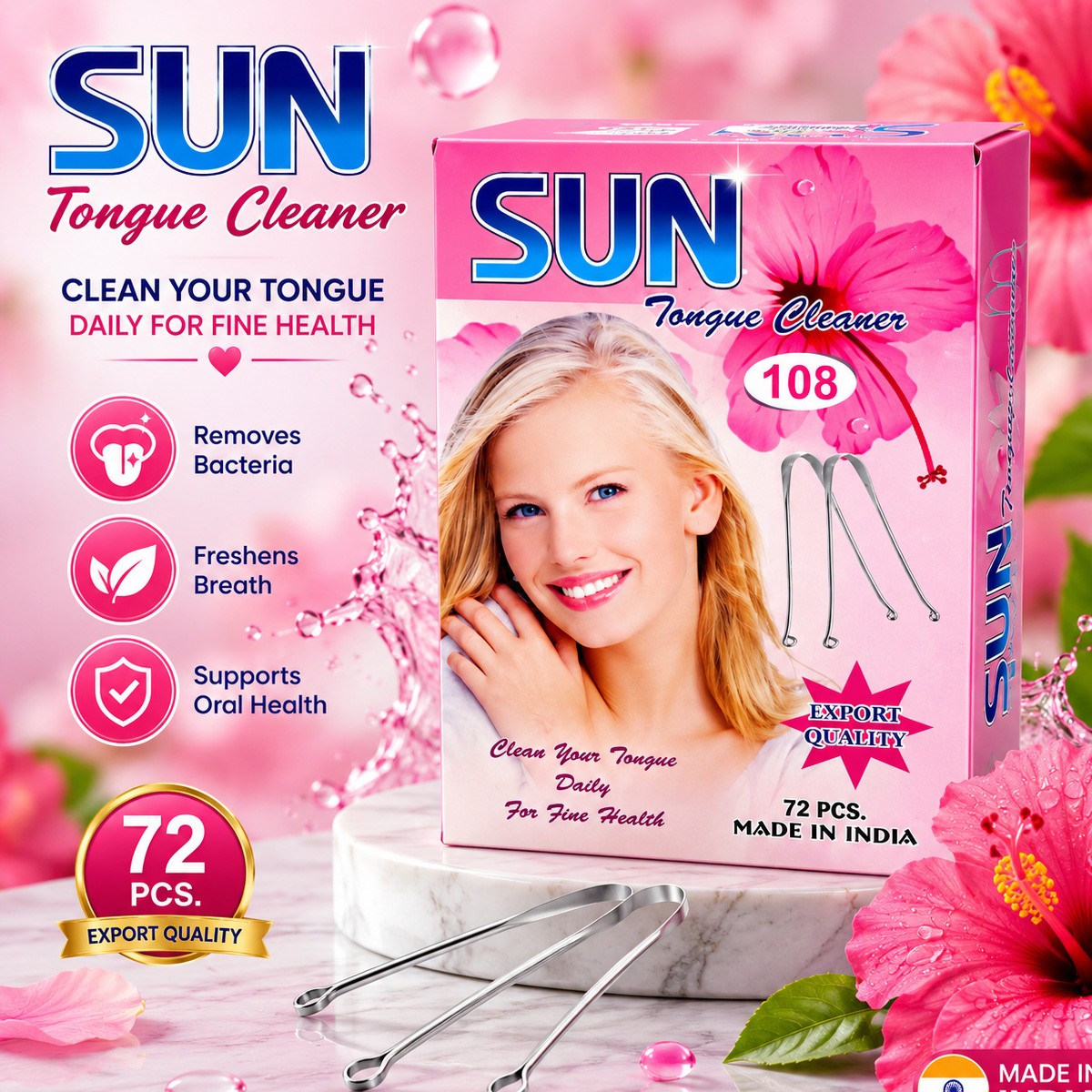 Tongue Cleaner Steel