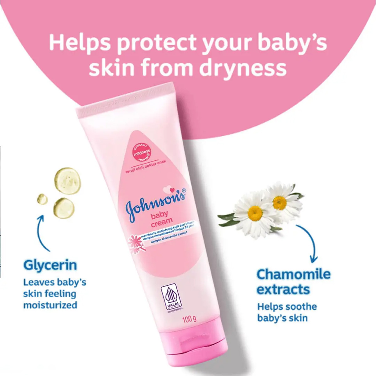 Johnson Baby Cream 100g