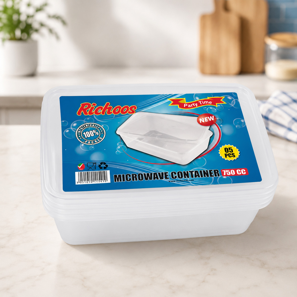 Microwave Container 750cc with Lid