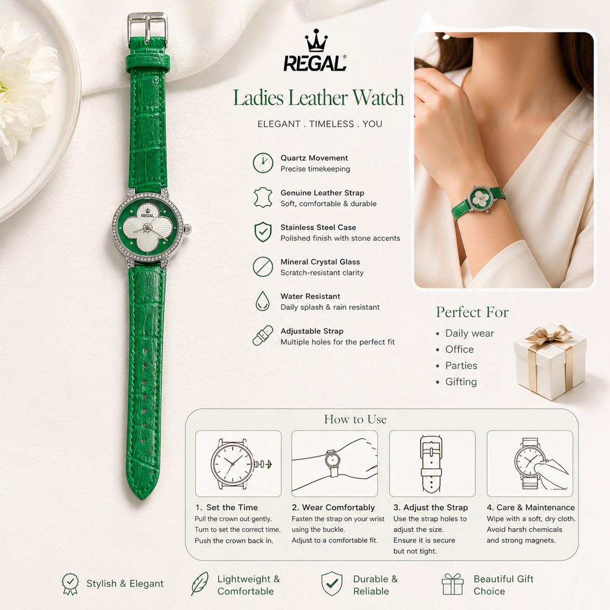 Ladies Leather Watch