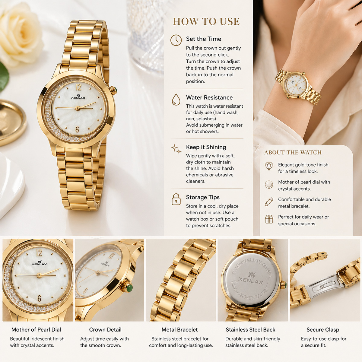 Ladies Metal Watch