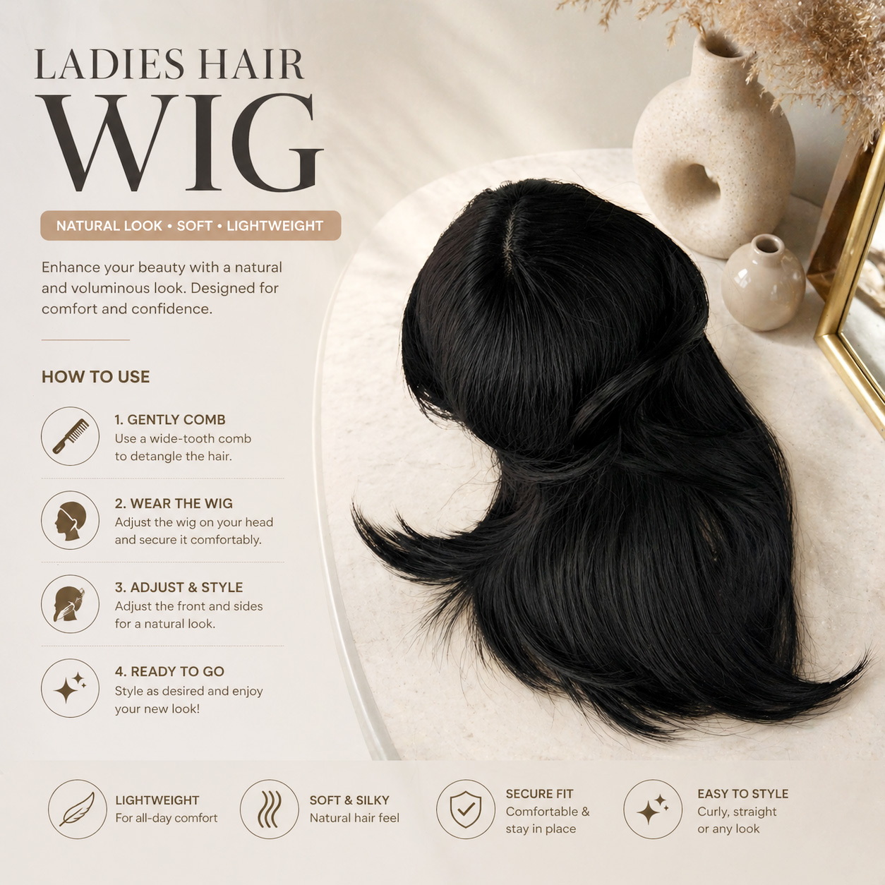 Ladies Artificial Hair