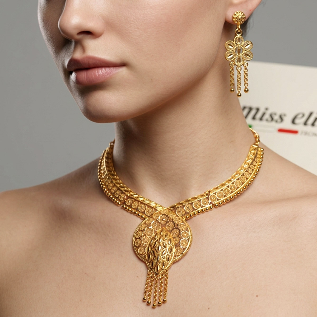 Golden Necklace Set