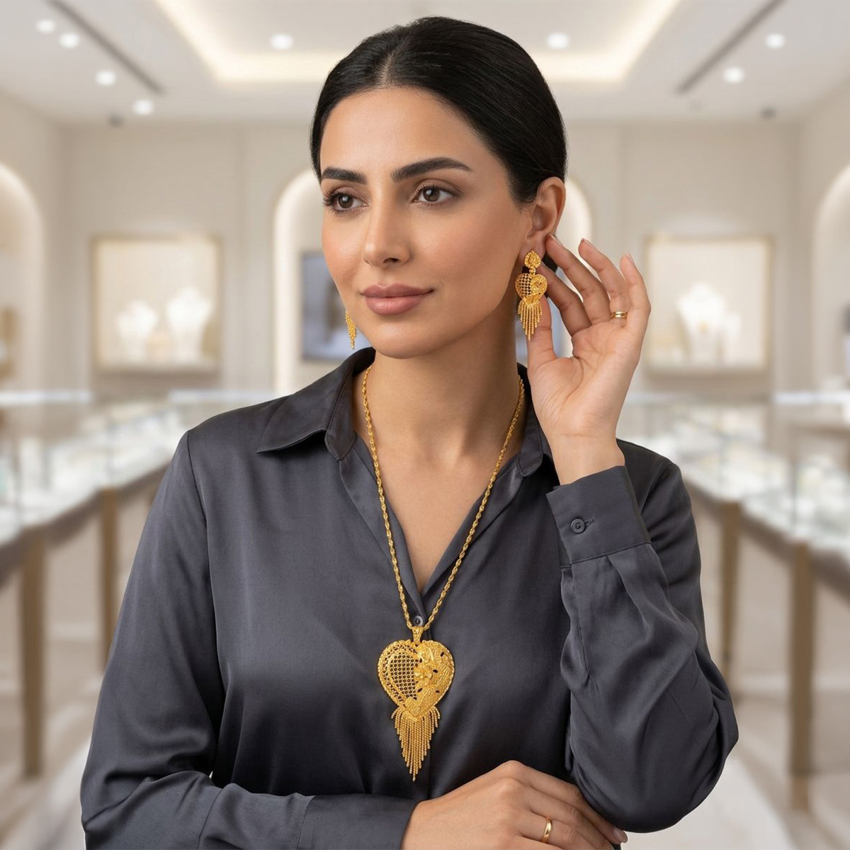 Golden Necklace Set