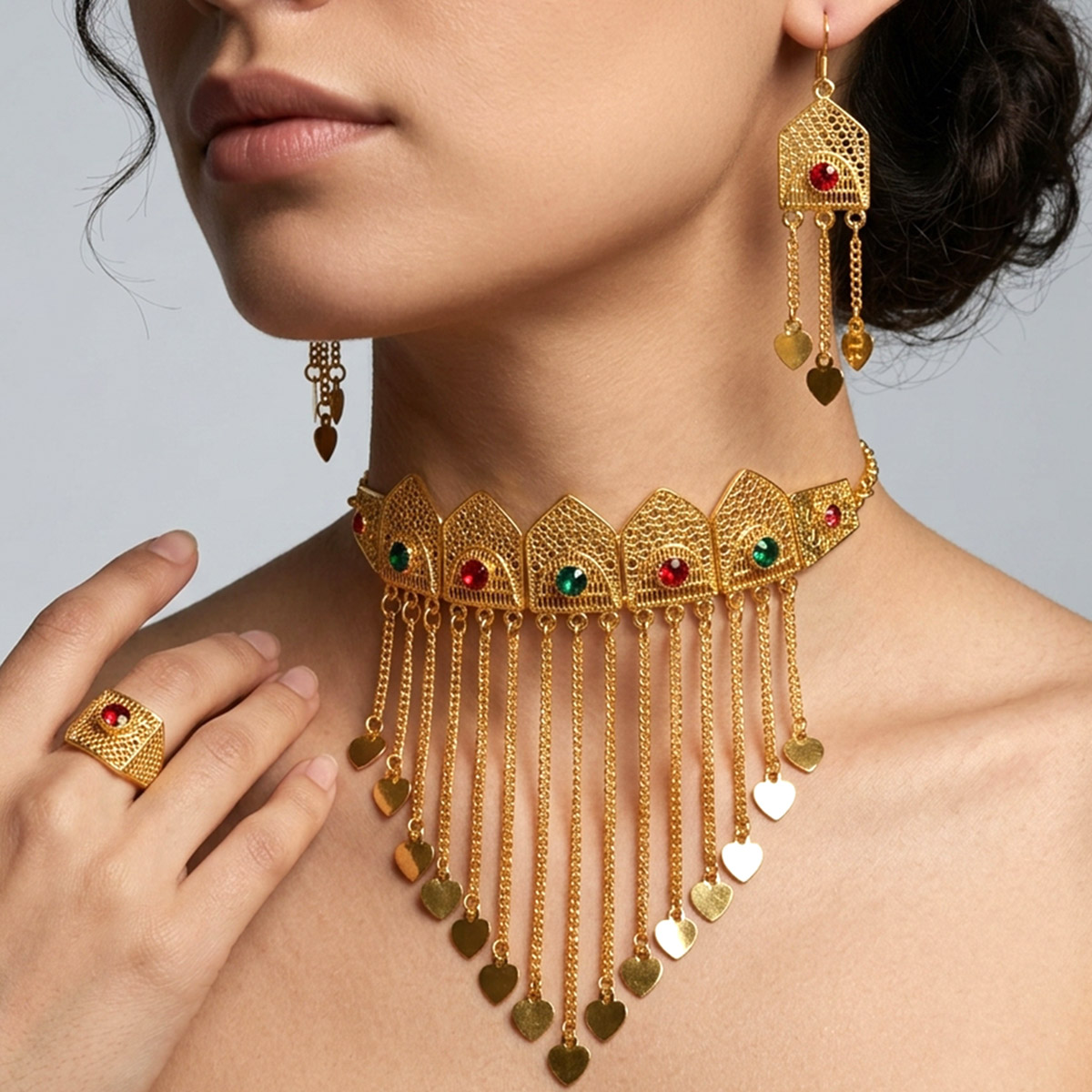 Golden Necklace Set