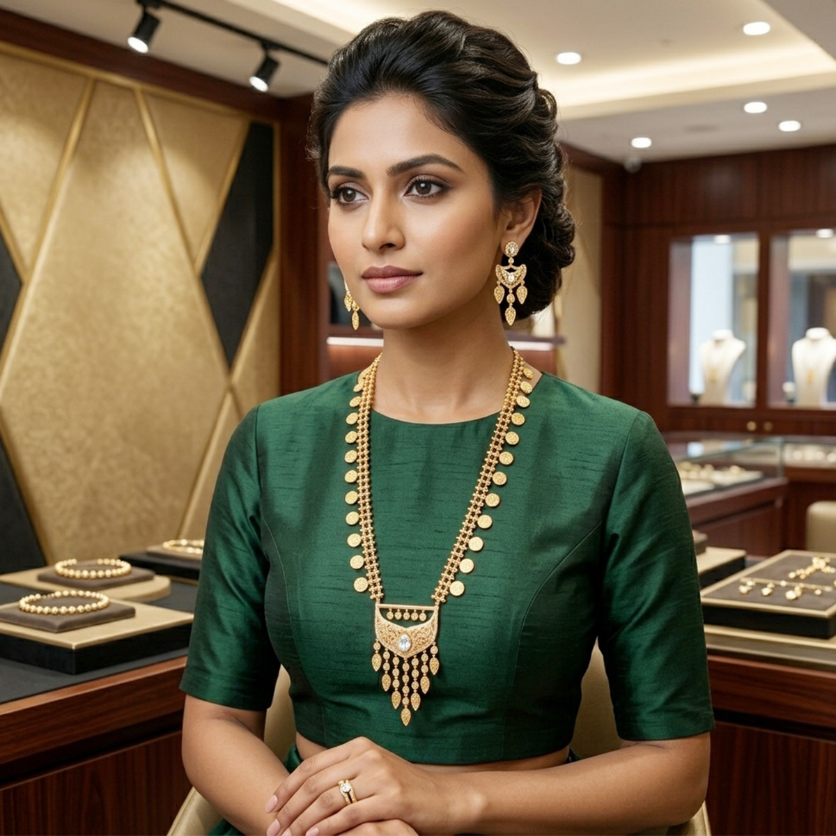 Golden Necklace Set