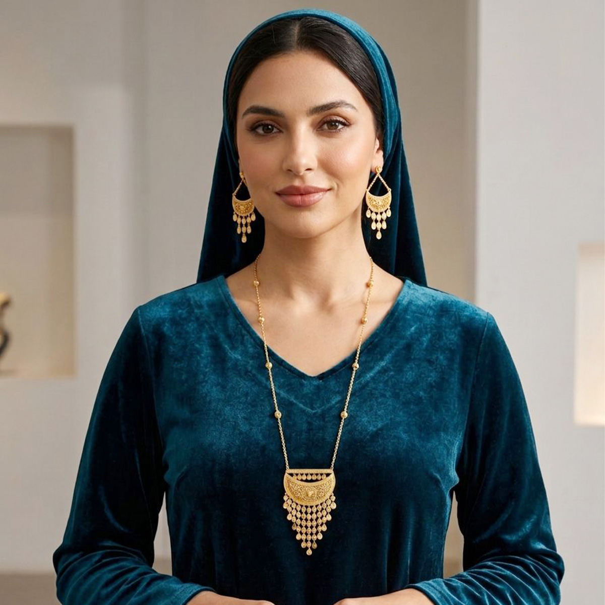 Golden Necklace Set