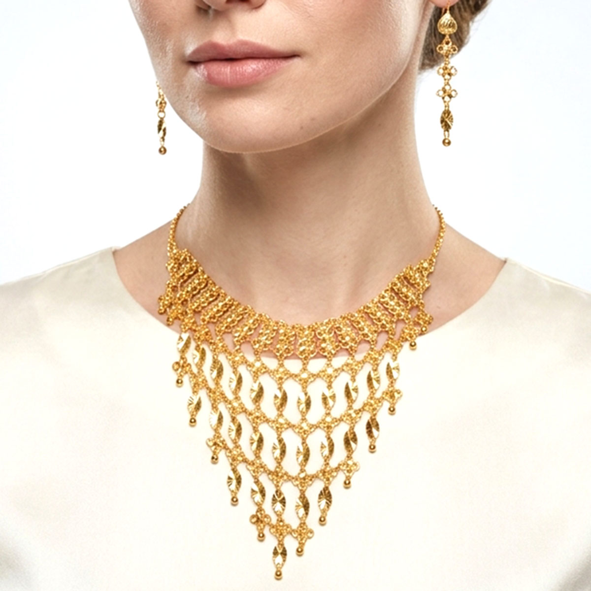 Golden Necklace Set