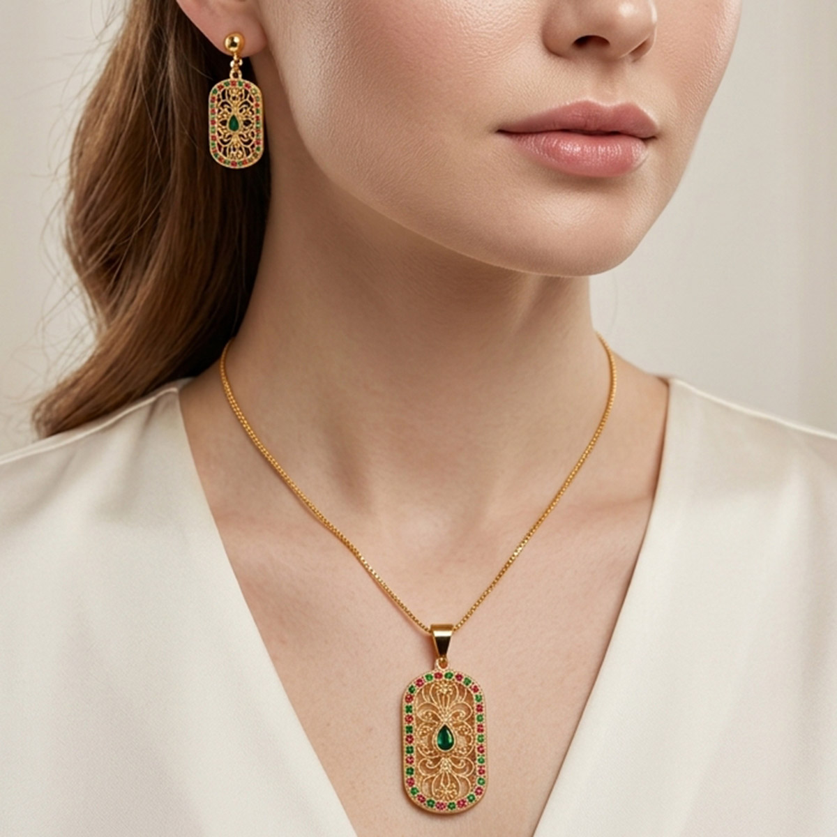 Chain Necklace Set