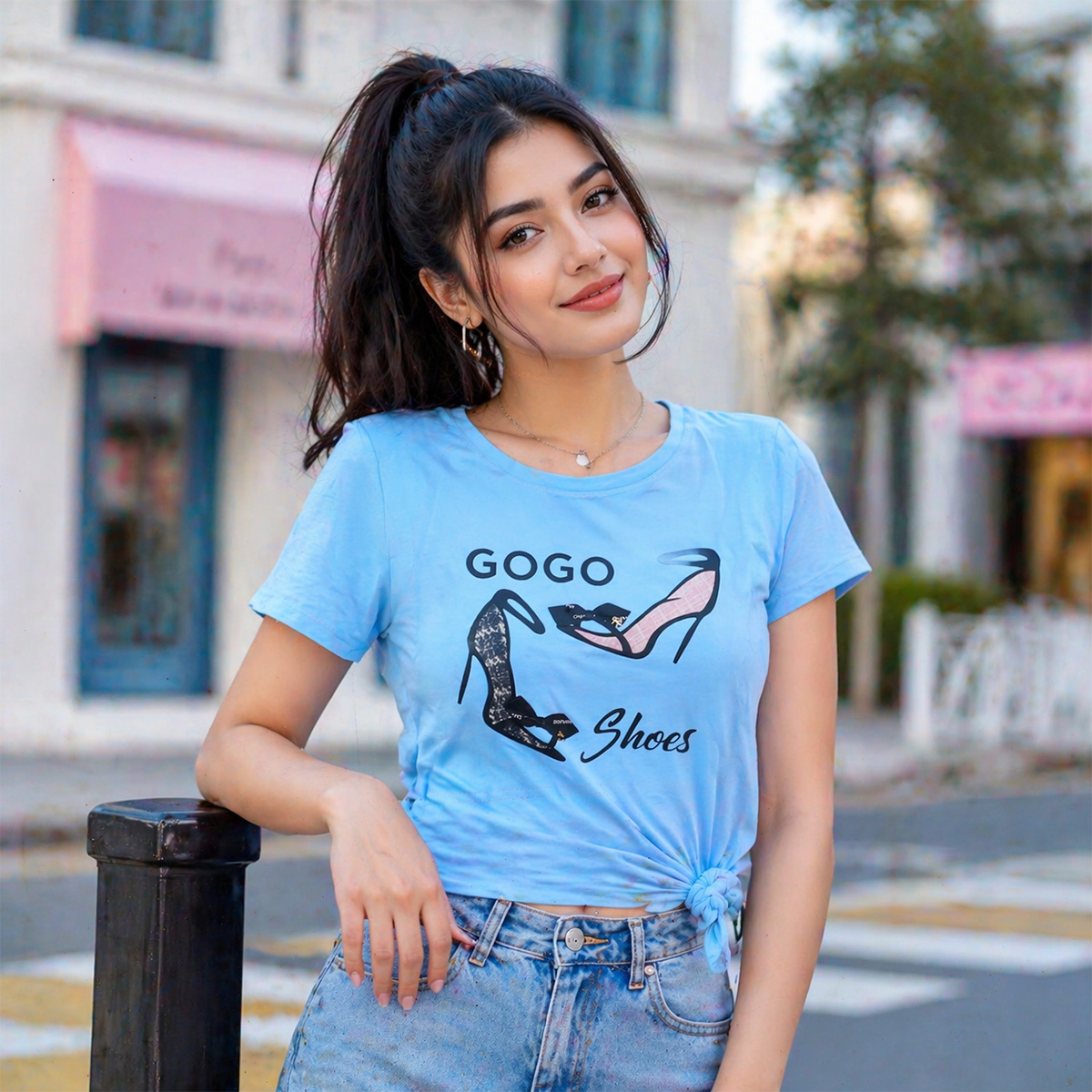 Ladies T-Shirt and Shorts Set