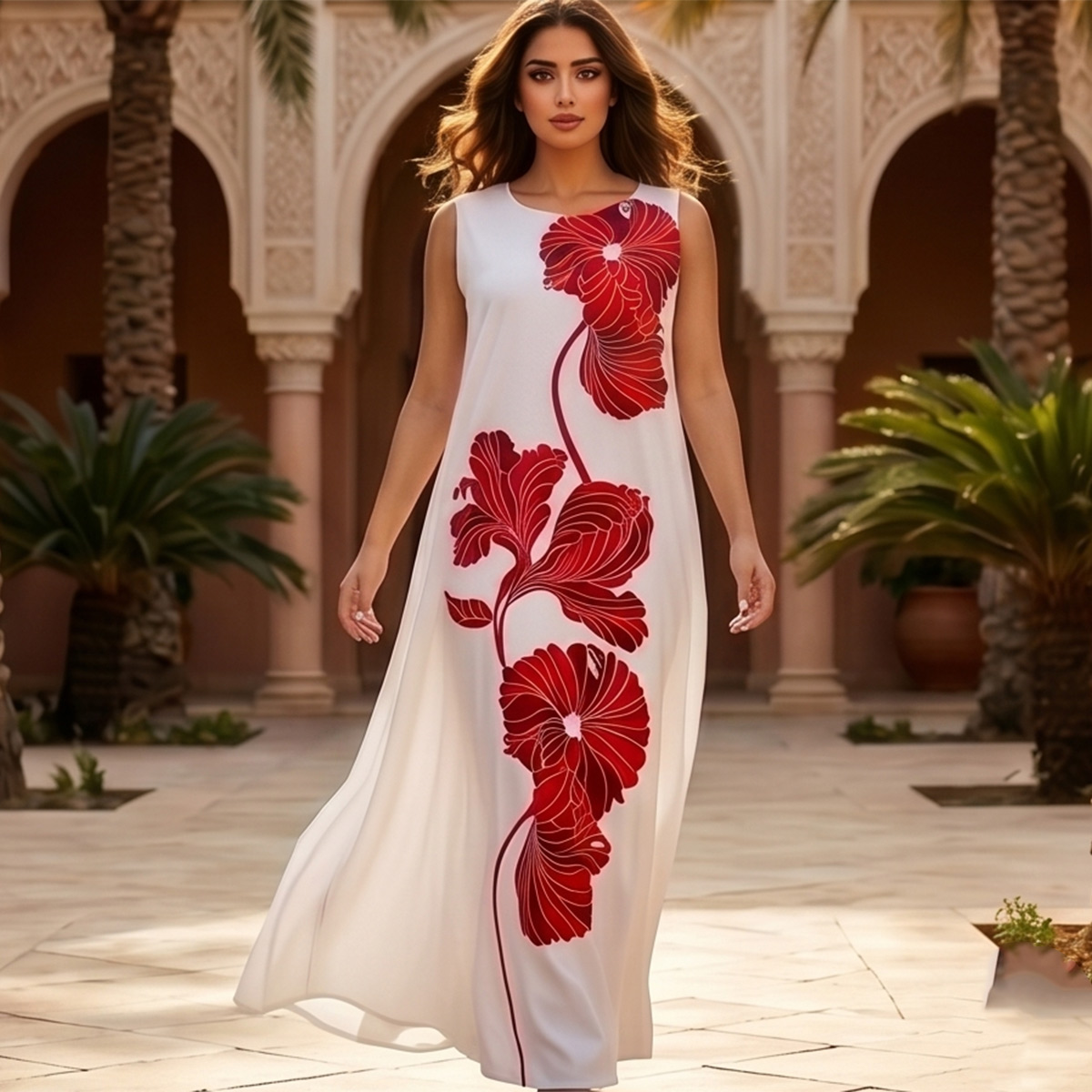 Ladies Casual Long Dress