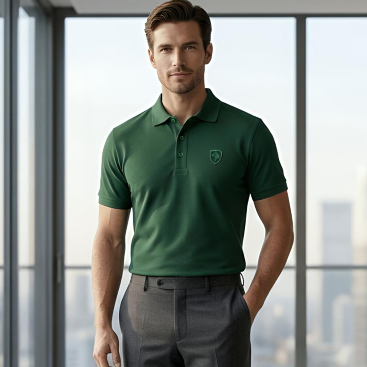 Men Polo T-Shirt Short Sleeve