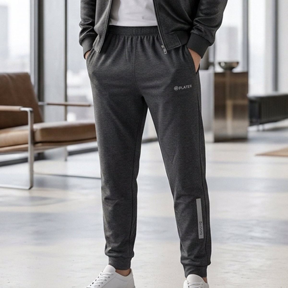 Men Cotton Track Pant Open