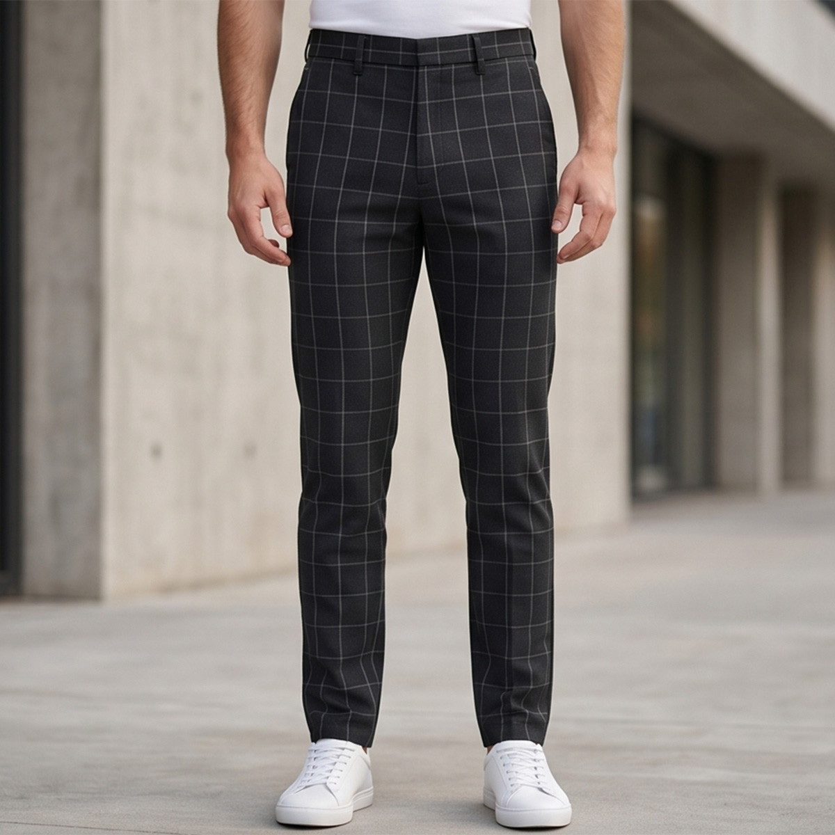 Men Regular Formal Pant Plain