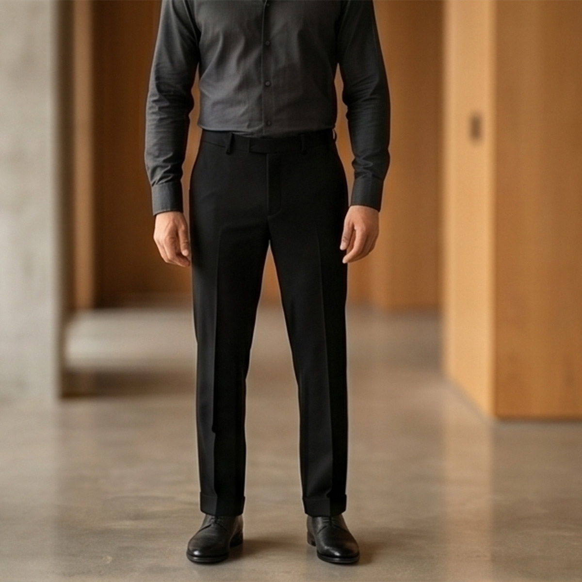 Men Regular Formal Pant Plain