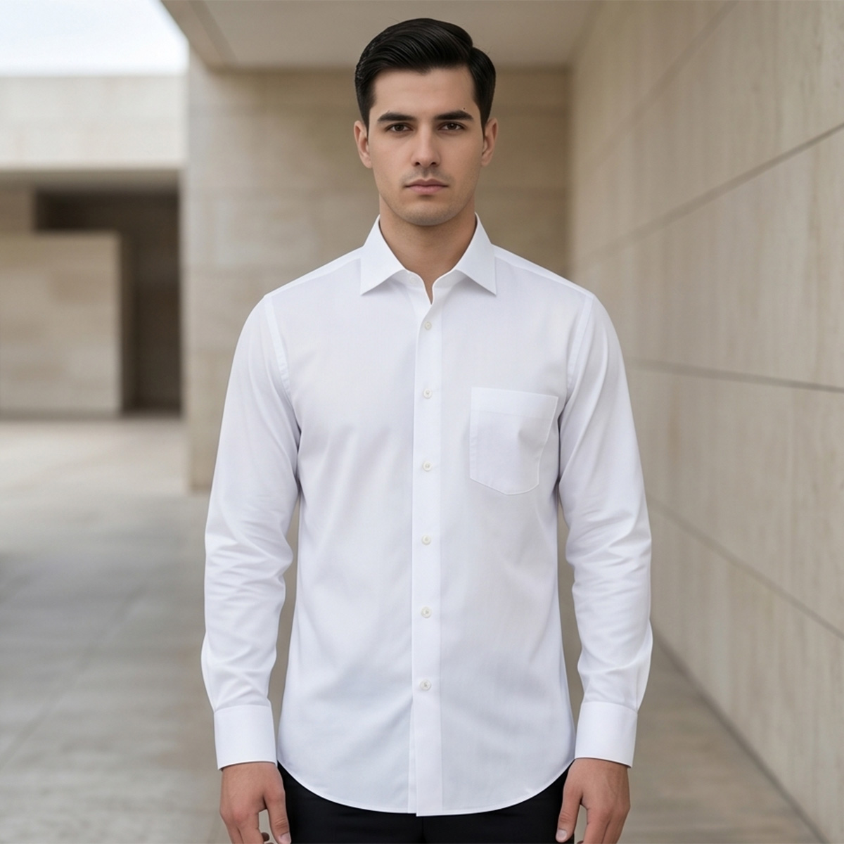 Men Plain Formal Shirt