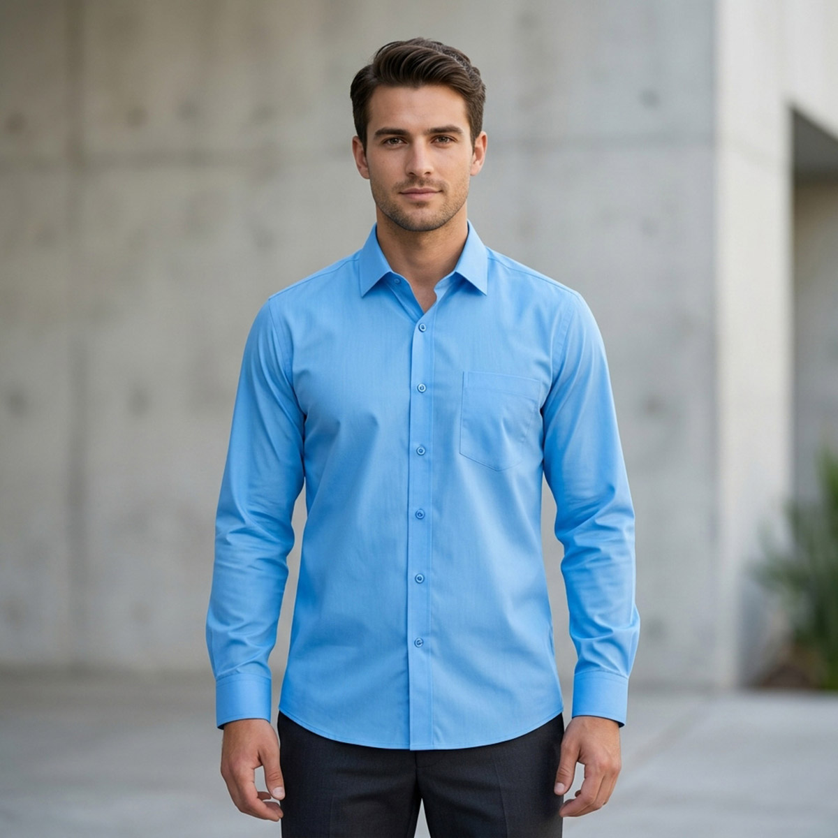 Men Plus Size Formal Shirt