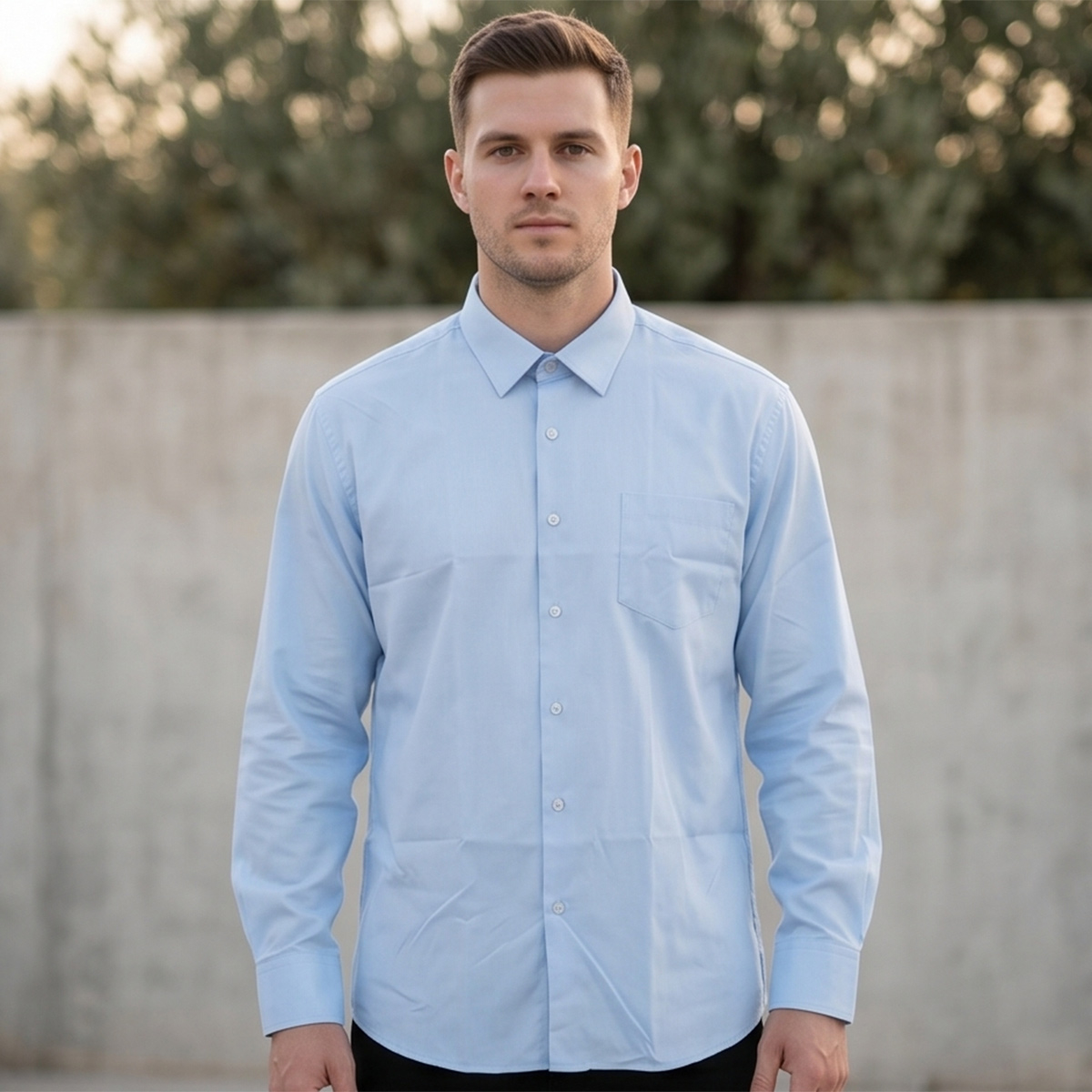 Men Plus Size Formal Shirt
