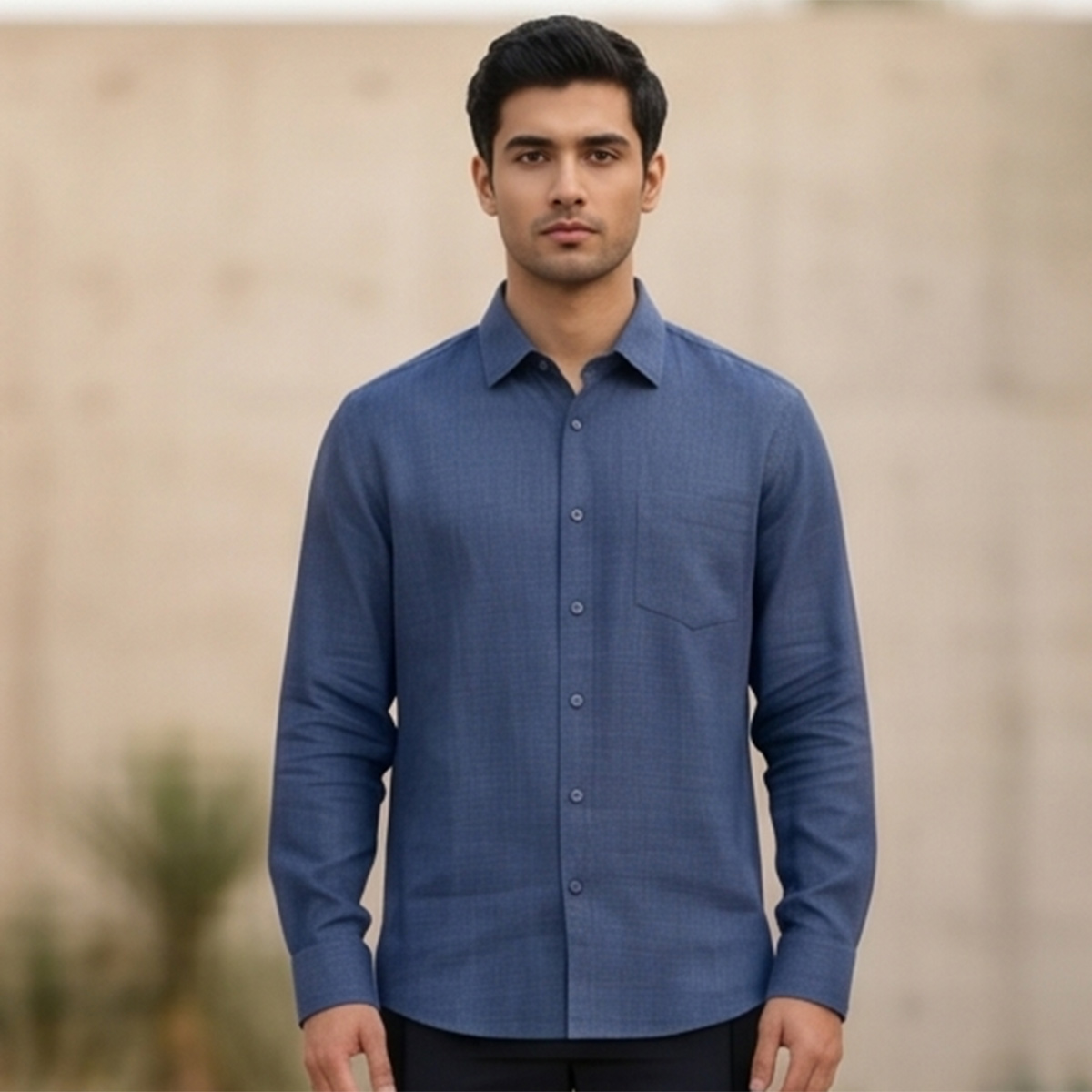 Men Plus Size Formal Shirt