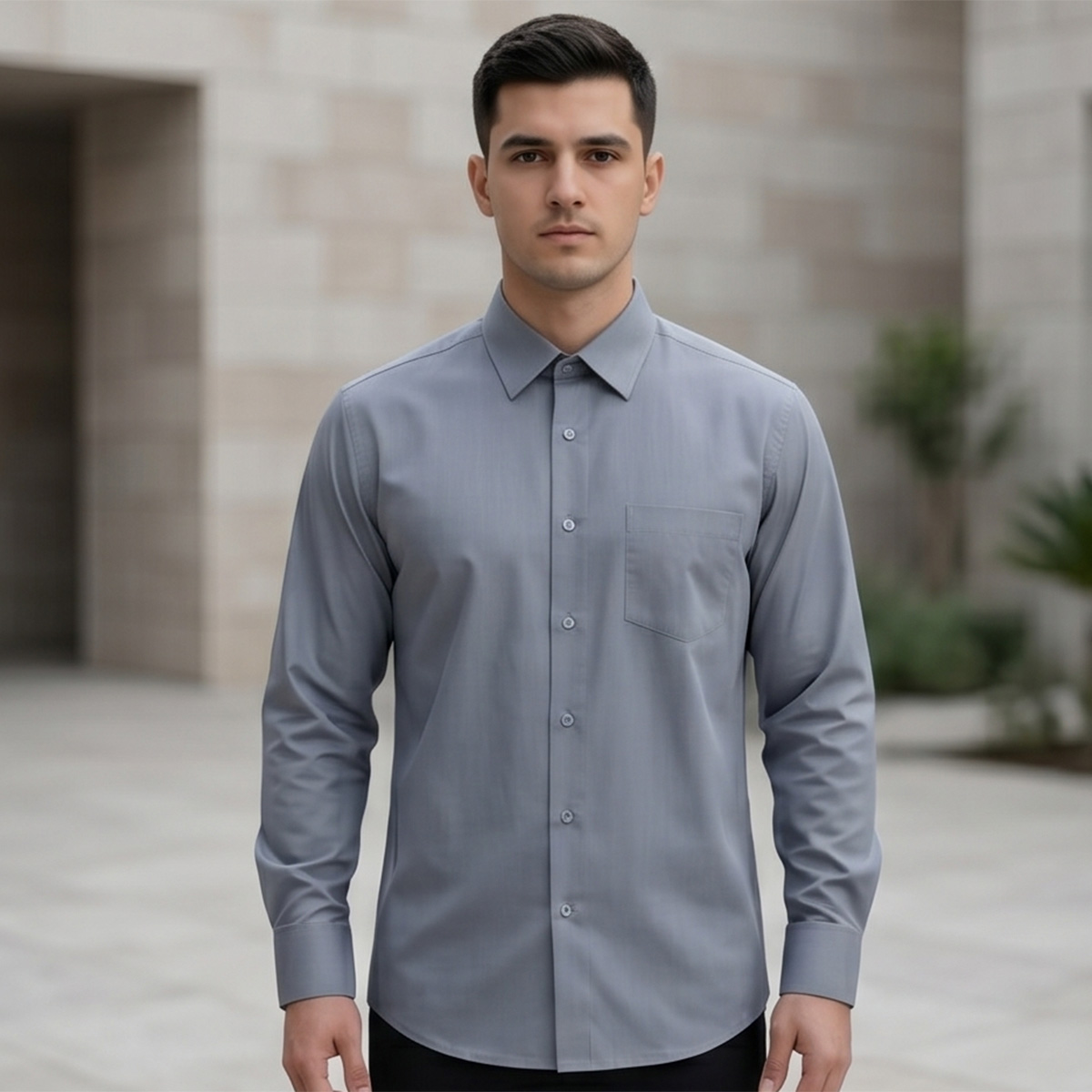 Men Plus Size Formal Shirt