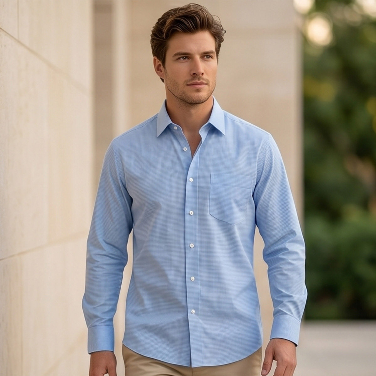 Men Plus Size Formal Shirt