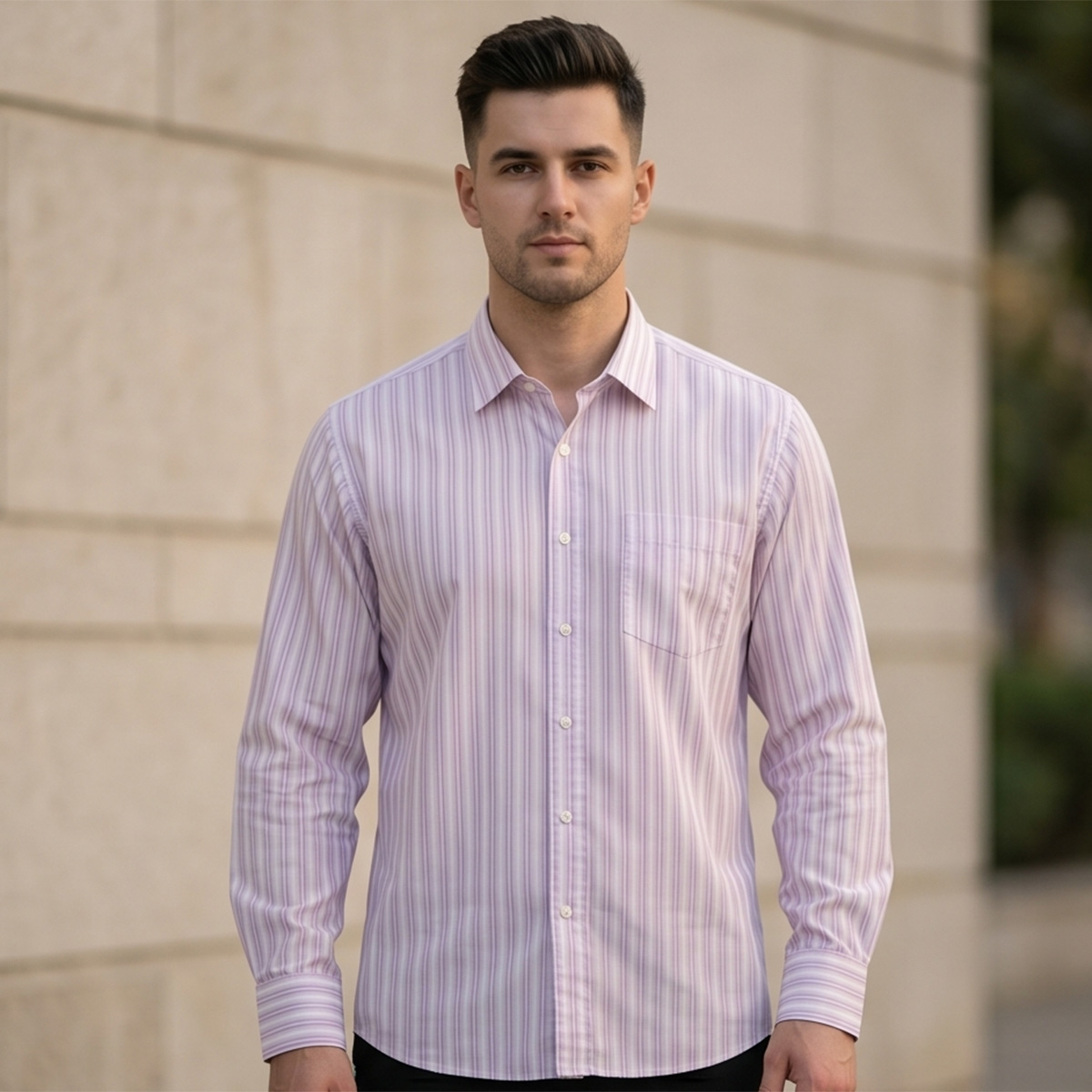 Men Plus Size Formal Shirt