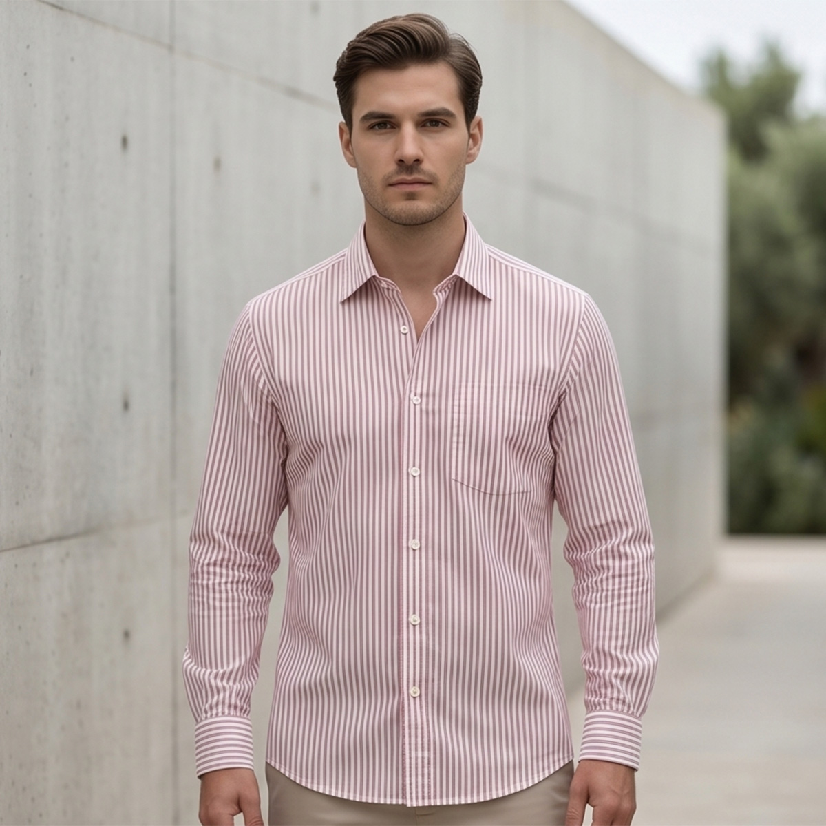 Men Plus Size Formal Shirt