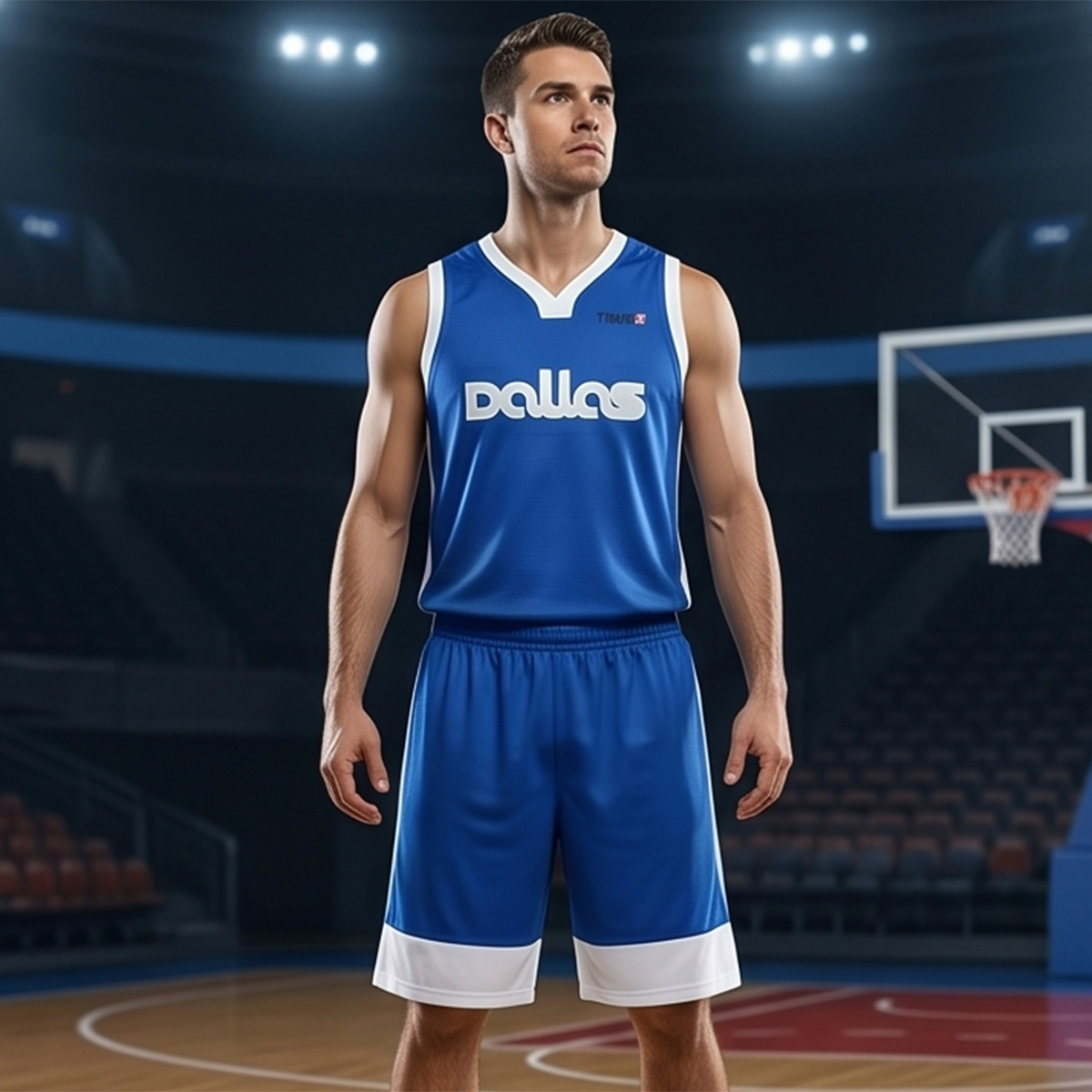 Men Basketball Shirt Dallas