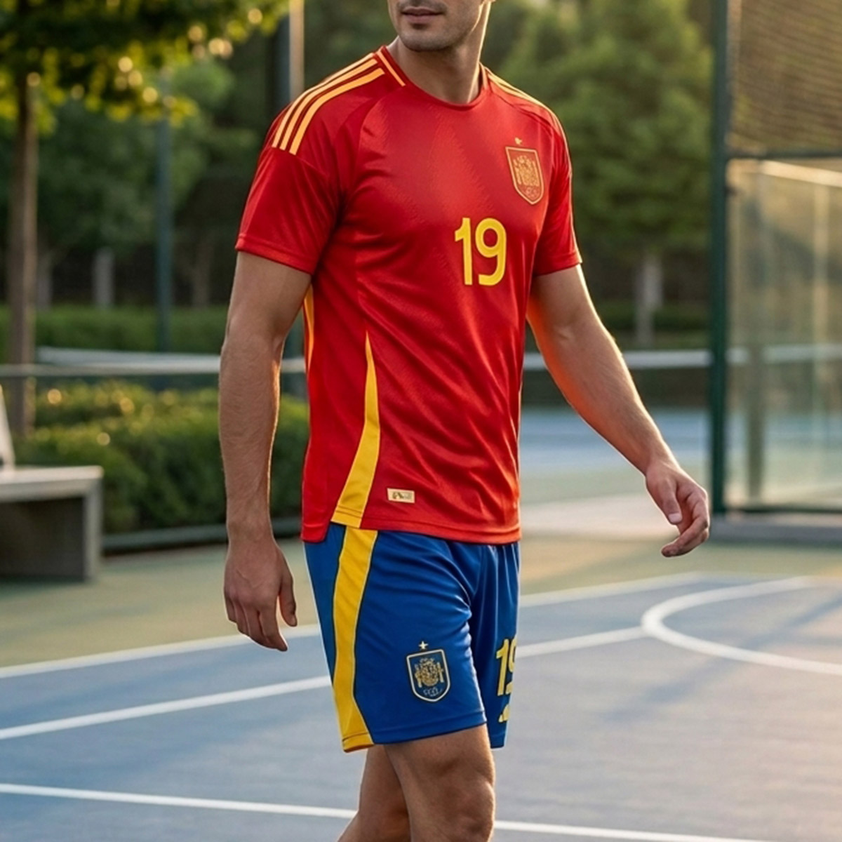 Men Football Shirt Set Spain