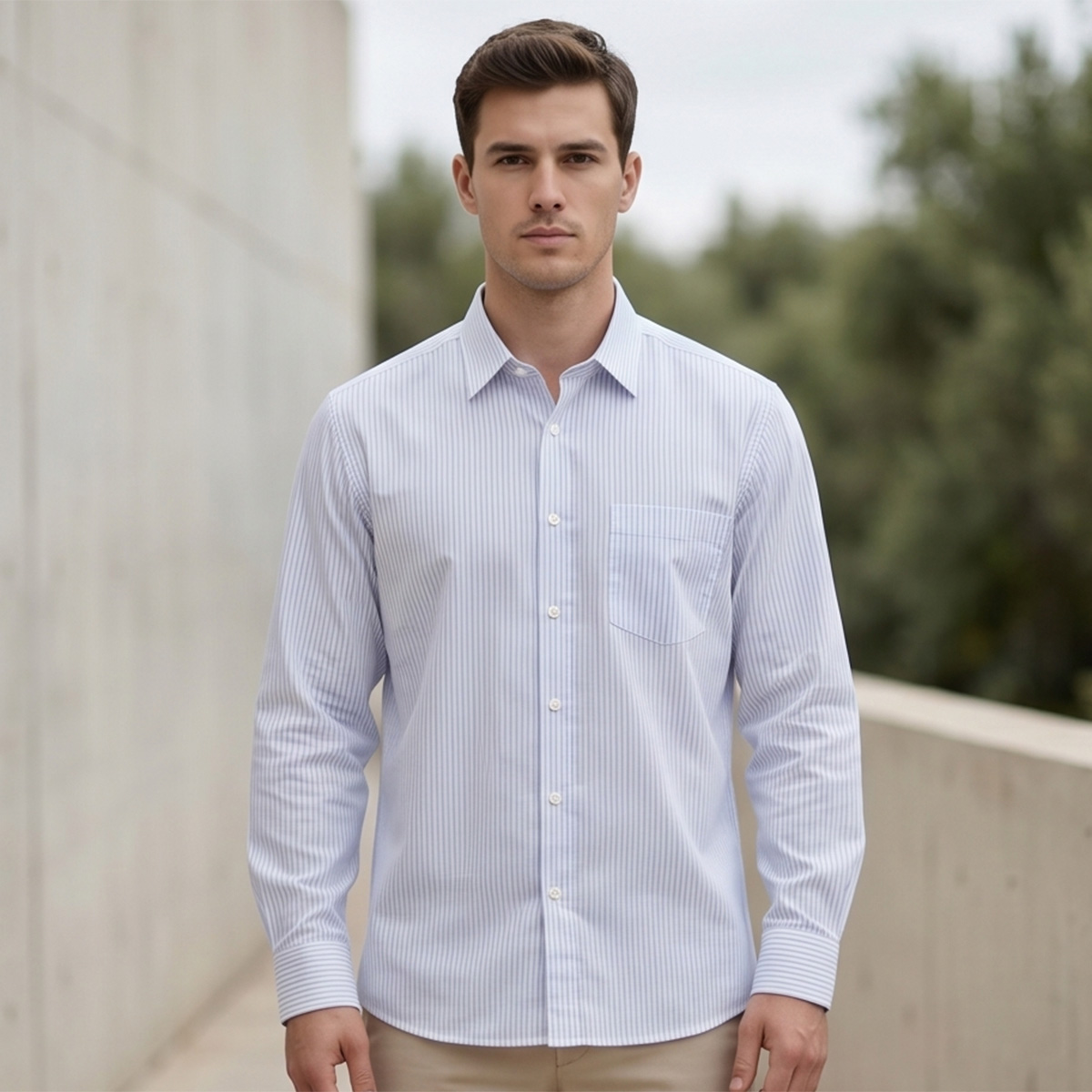 Men Plus Size Formal Shirt
