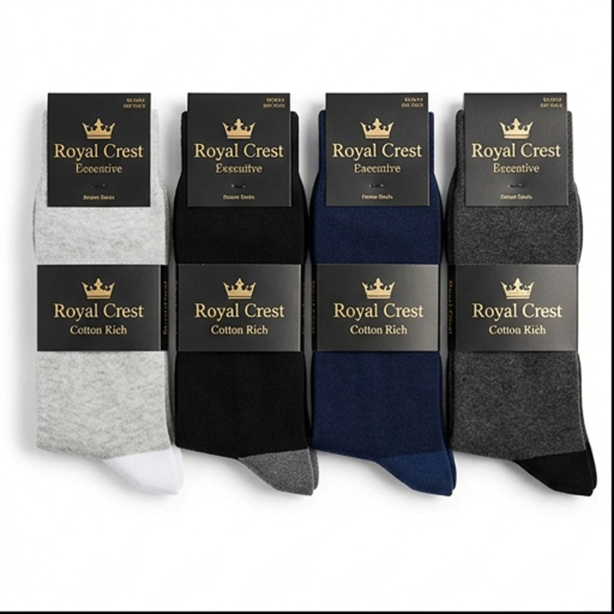 Men Plain Classic Socks Single