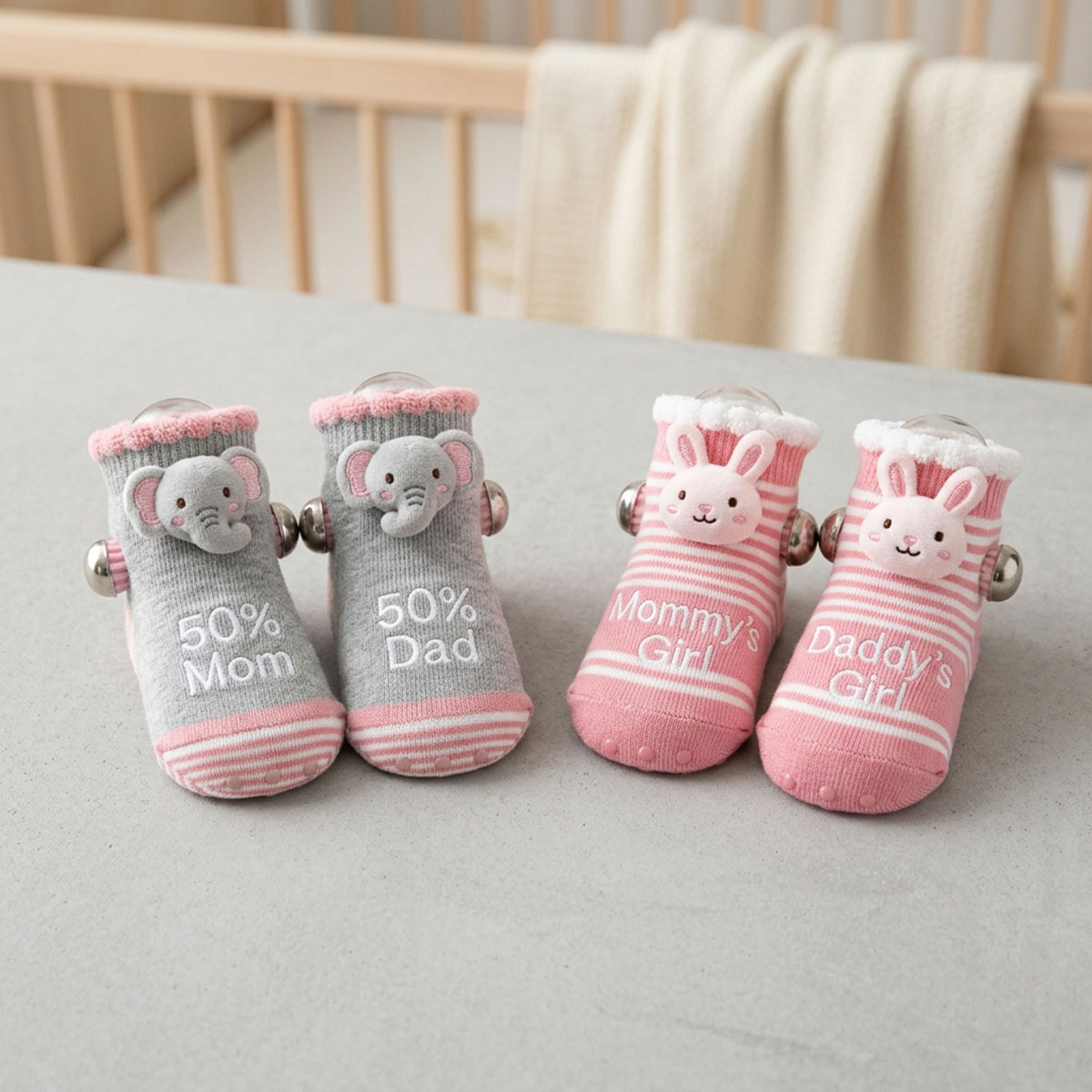 Rattle Socks 2 Pair