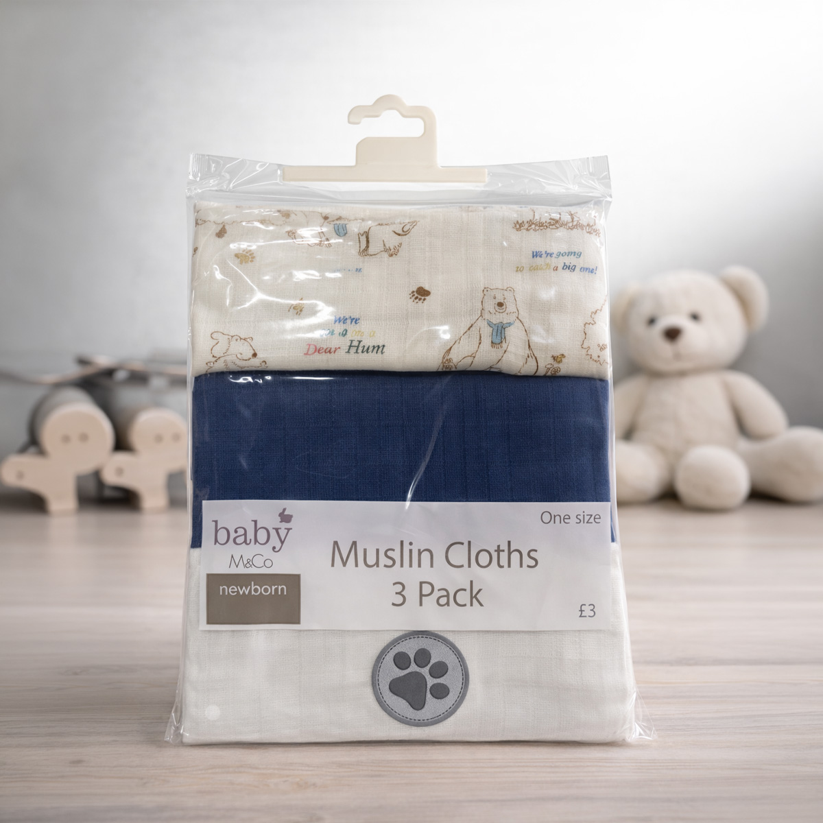 Baby Muslin Cloth Set 3 Piece