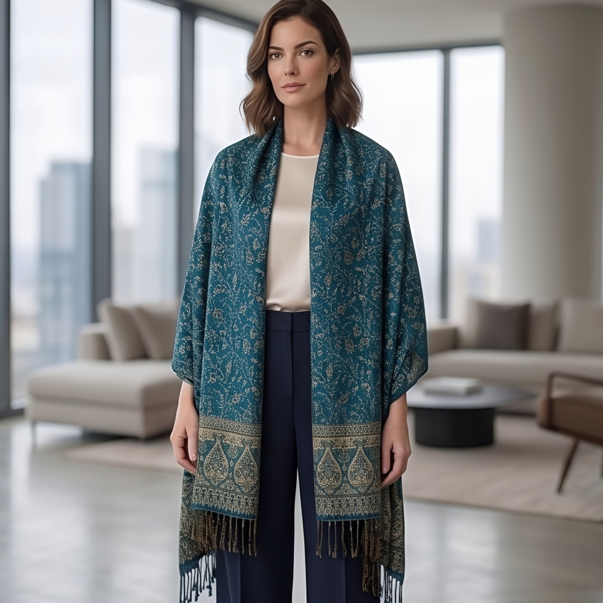 Ladies Winter Shawl