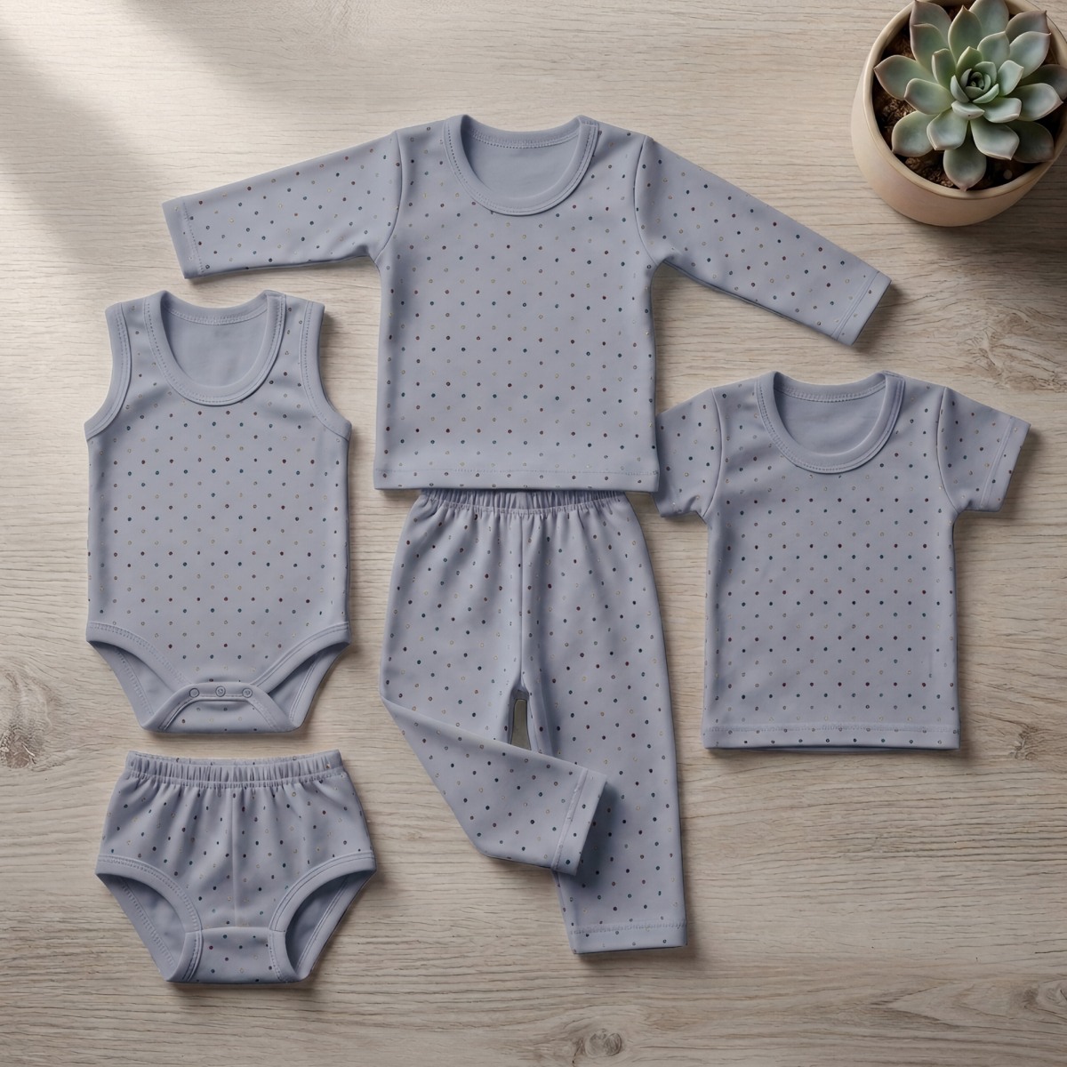 Baby Girls Bodysuit 5 Piece