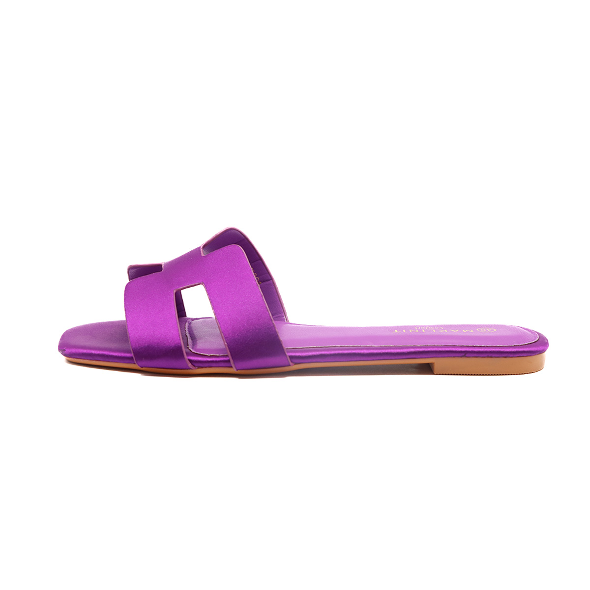 Ladies PU Flat Slippers