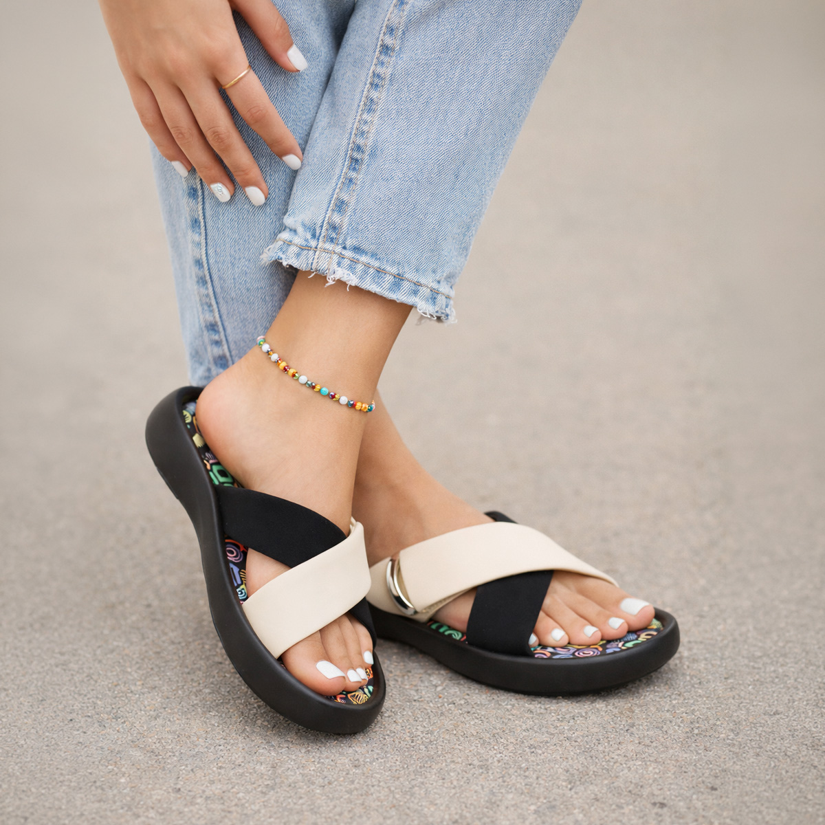 Ladies Flat Comfort Slippers