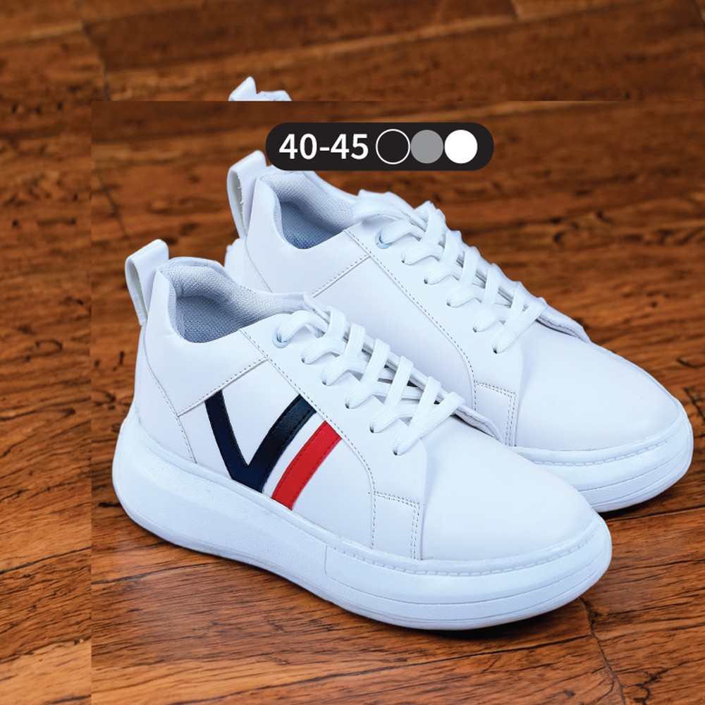 Men's Plain Lace-Up Sneakers