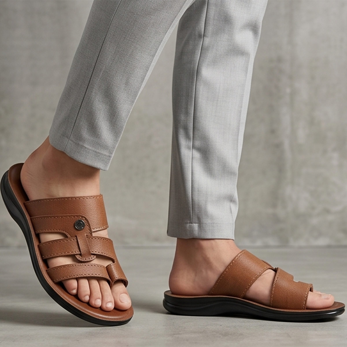 Men Arabic Slipper with Finger