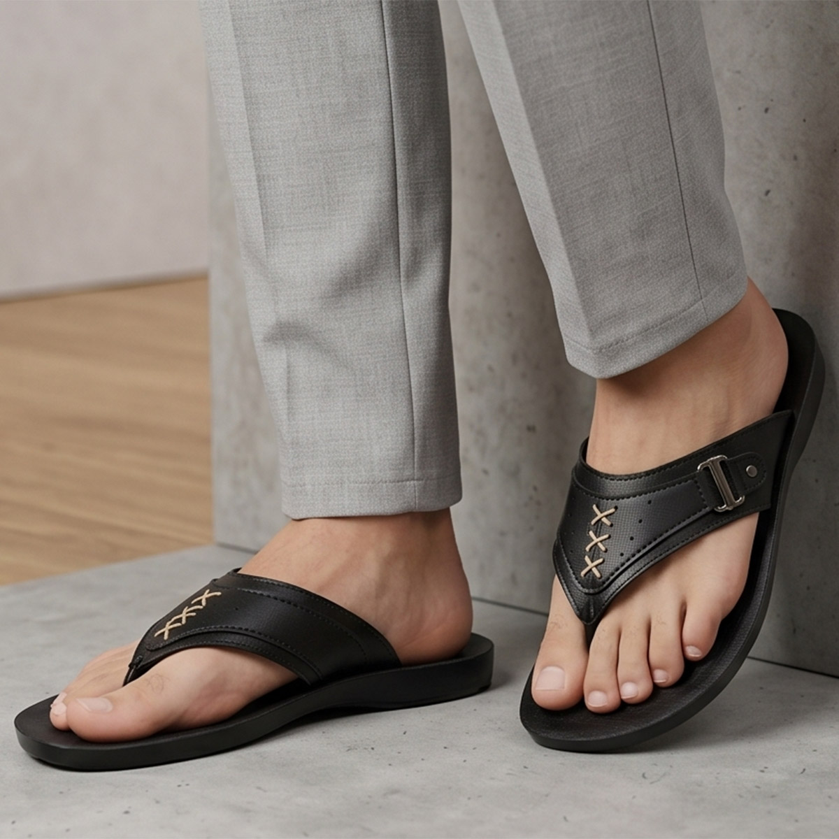 Men Arabic Slipper with Finger