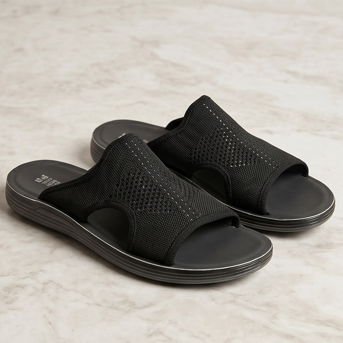 Arabic PU Slip-On Slippers