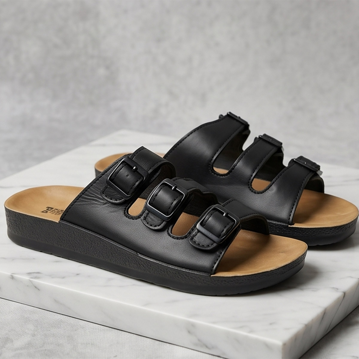 Arabic PU Slip-On Slippers
