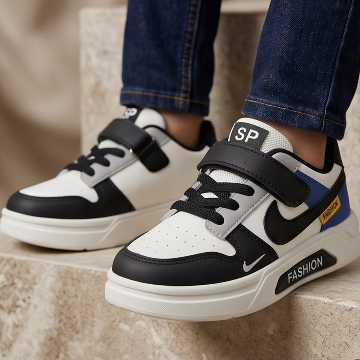 Boys Lace-Up Sneakers