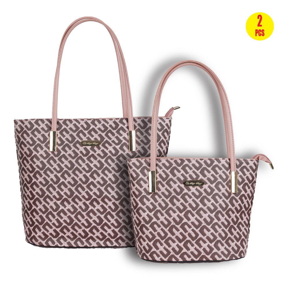Ladies Printed Bag Set 2 Piece Medium