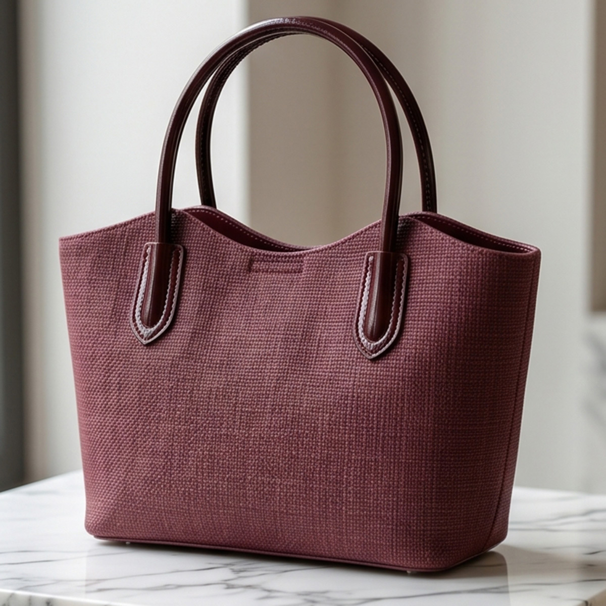 Ladies Soft Plain Handbag Medium