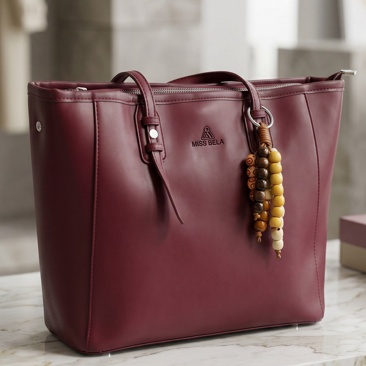 Ladies Soft Plain Handbag Large