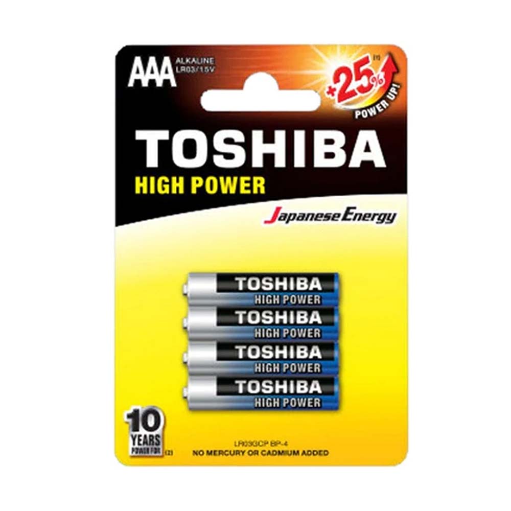 Toshiba AAA Battery 4 Piece